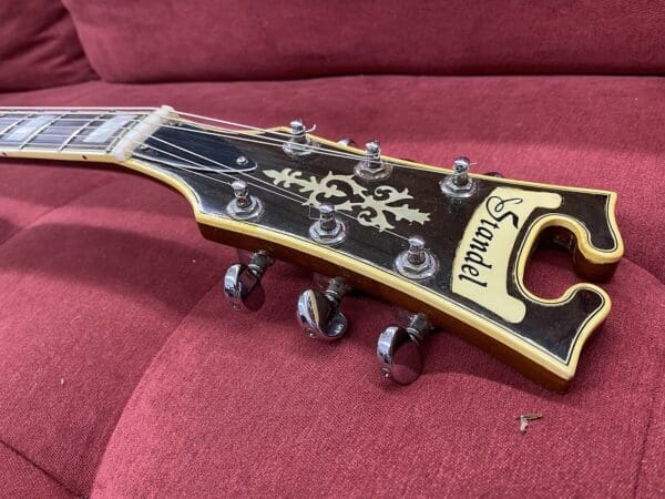 Standel Model 520-S Semi-Hollow Electric Guitar 1960's - Sunburst - Image 11
