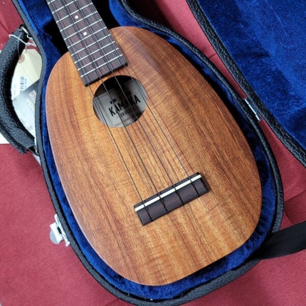 Kamaka HP-1 Pineapple Ukulele with Case 2025 - Solid Koa - Image 2
