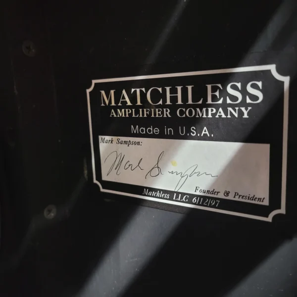 Matchless Sampson Era Lightning 15 watt 2x10 Combo 1997 - Black - Image 12