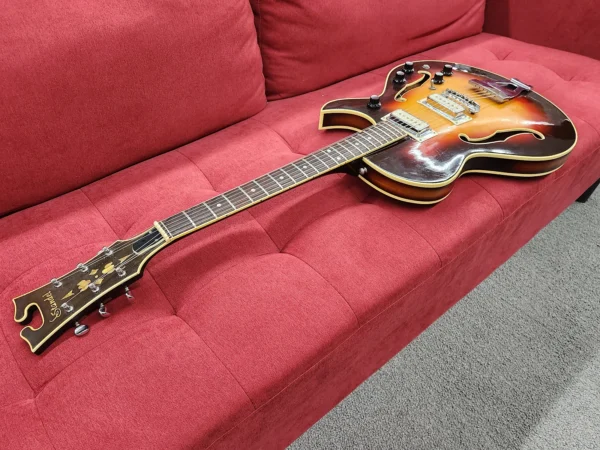 Standel 430-s 1960s - Sunburst rare semi hollow body guitar with case - Image 11
