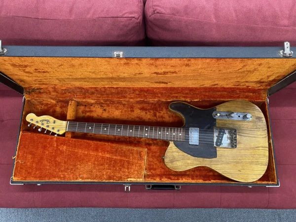 1966 Fender Telecaster Rosewood Fingerboard - Refin Natural with Gibson Patent # Neck Pickup - Image 14