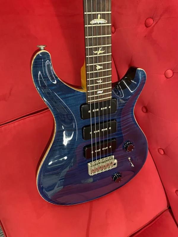 PRS Custom 22 10-Top Soapbar - Whale Blue with Case - Image 3