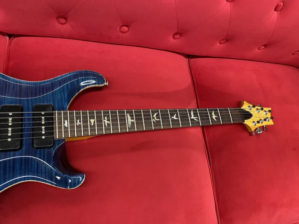 PRS Custom 22 10-Top Soapbar - Whale Blue with Case - Image 7