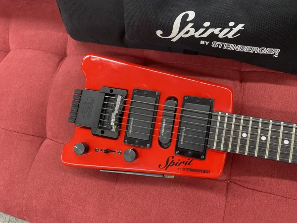 Steinberger Spirit GT Pro Deluxe Electric Guitar (with Bag) - Hot Rod Red