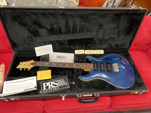 PRS Custom 22 10-Top Soapbar - Whale Blue with Case - Image 24
