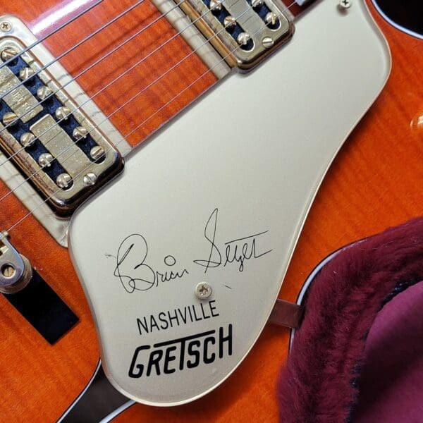 Gretsch G6120SSU Brian Setzer 1998 with Case- Orange - Image 4