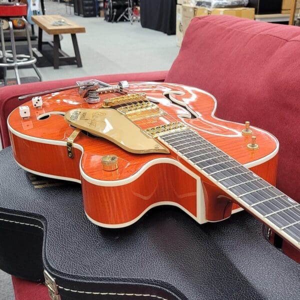 Gretsch G6120SSU Brian Setzer 1998 with Case- Orange - Image 10