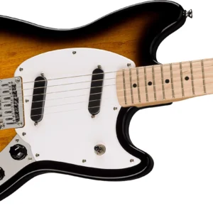 Squier Sonic Mustang, Maple Fingerboard, White Pickguard - 2-Color Sunburst