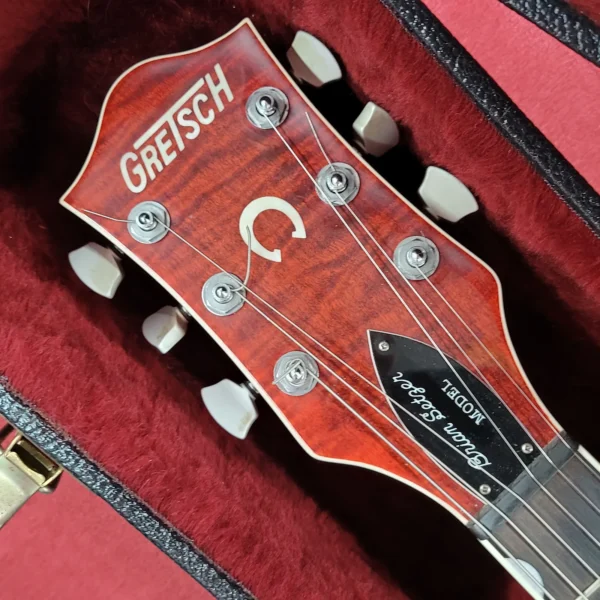 Gretsch G6120SSU Brian Setzer 1998 with Case- Orange - Image 13