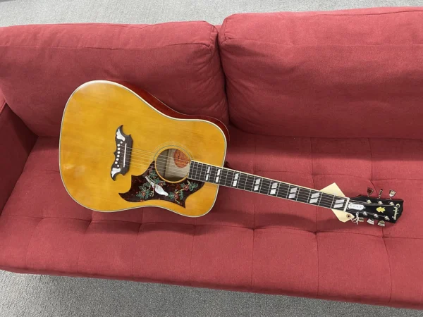 Epiphone Inspired by Gibson Custom 1963 Dove Acoustic-Electric Guitar 2025 - Natural - Image 8