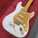 Trap Town Barn Burner S-Style Electric Guitar – White