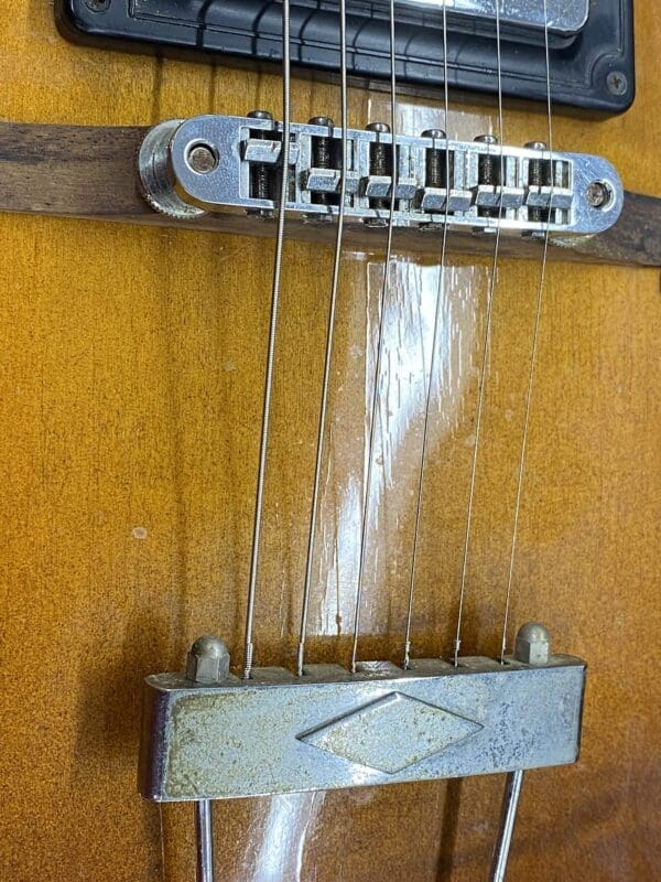 Standel Model 520-S Semi-Hollow Electric Guitar 1960's - Sunburst - Image 23