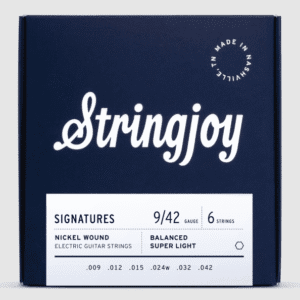 Stringjoy Signatures Nickel Electric Guitar Strings - Balanced Super Light (.09 - .42) Standard