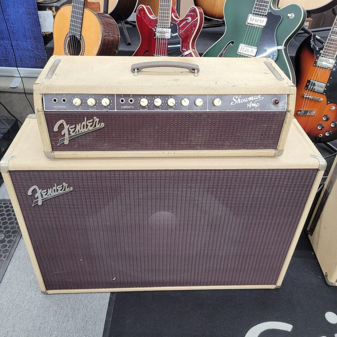 Fender Showman 15 6G14-A 100-Watt 1x15" Piggyback Guitar Amp 1962 - Blonde