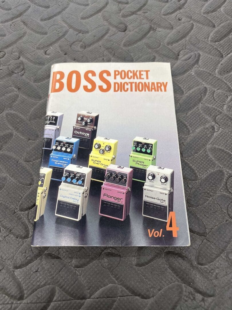Boss Pocket Dictionary Vol. 4 Vintage 1987 Japan