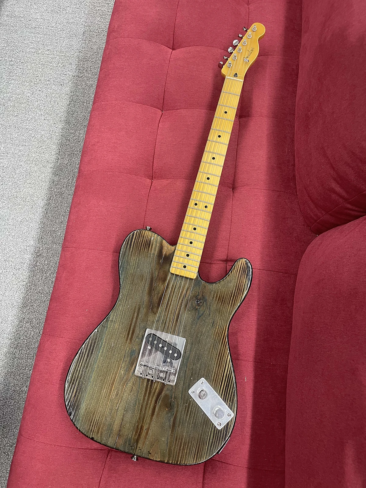 Partscaster T-type Electric Guitar - Greenish Blue