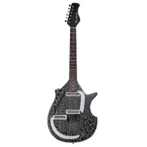 Danelectro Sitar Electric Guitar - Black Crackle