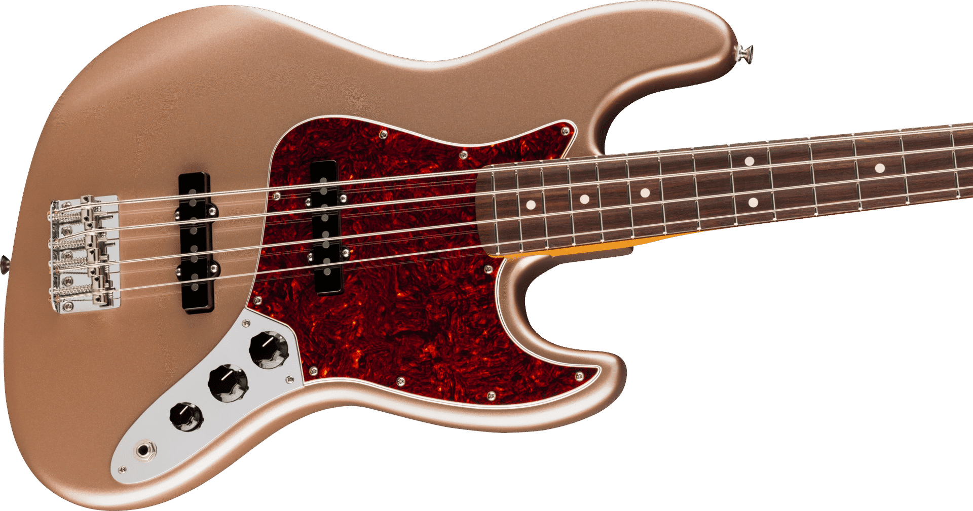 Fender American Professional Classic Jazz Bass - Faded Firemist Gold with Gig Bag