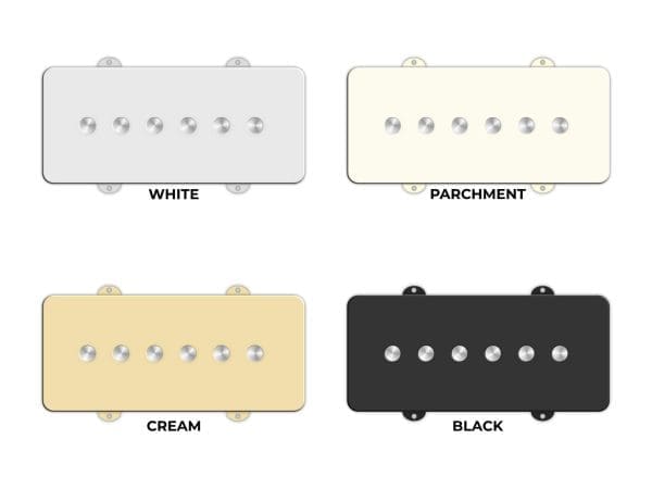 Lindy Fralin Jazzmaster Pickup Set Stock Wind Cream Covers - Image 3