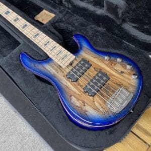 Ernie Ball Music Man BFR StingRay 5 Special HH 5-string Bass Guitar - Paua Blue Burst