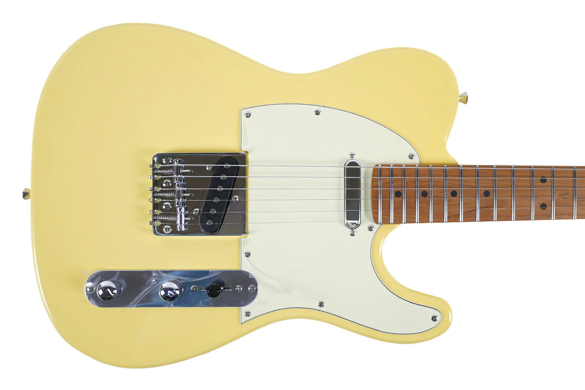 JET Guitars JT-300 BTS Solidbody Electric Guitar - Butterscotch Blonde, Roasted Maple Neck - Image 5