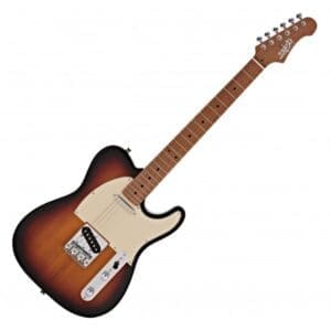 JET Guitars JT-300 Solid Body Electric Guitar - Sunburst with Roasted Maple Neck