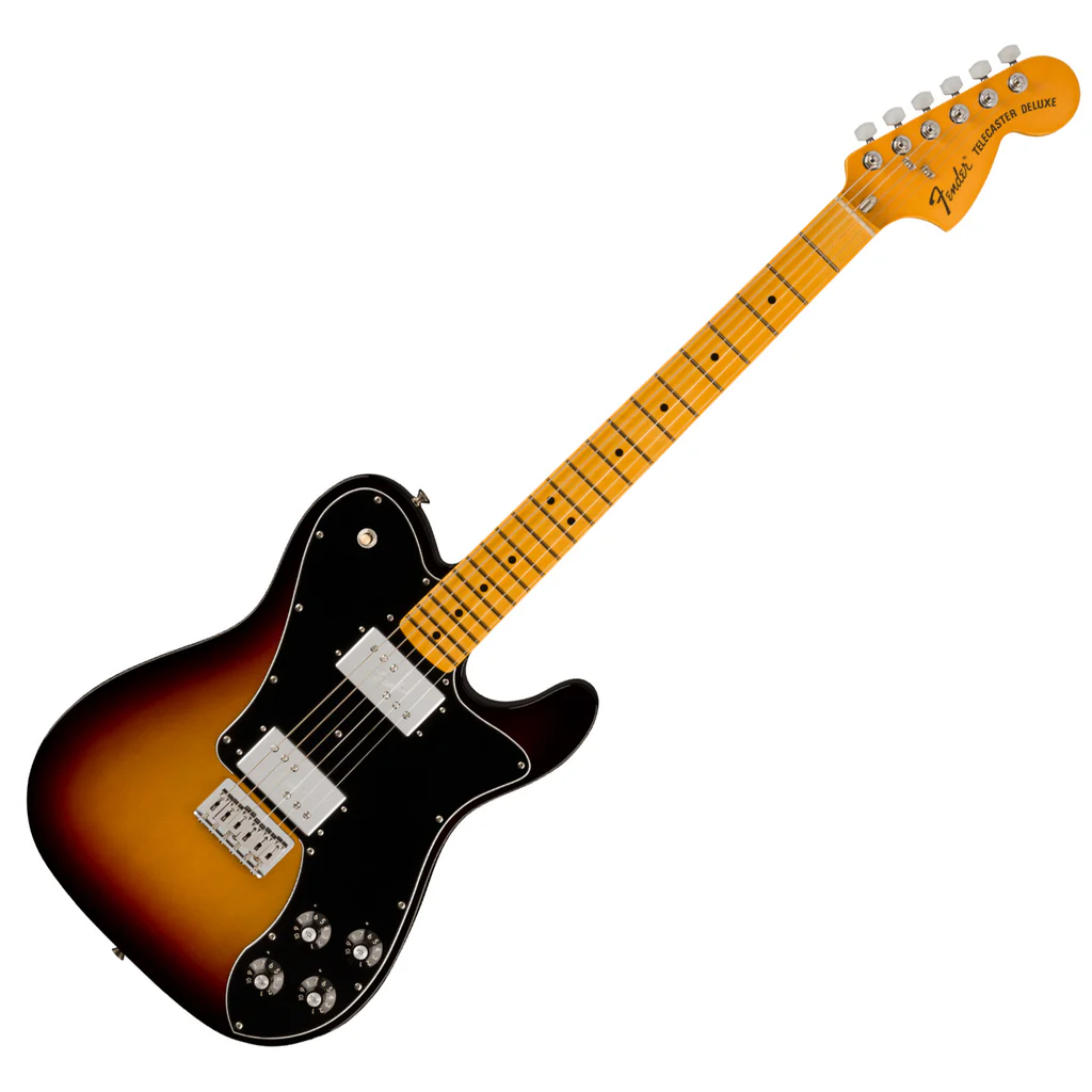 Fender American Vintage II 1975 Telecaster Deluxe, Maple Fingerboard - 3-Color Sunburst