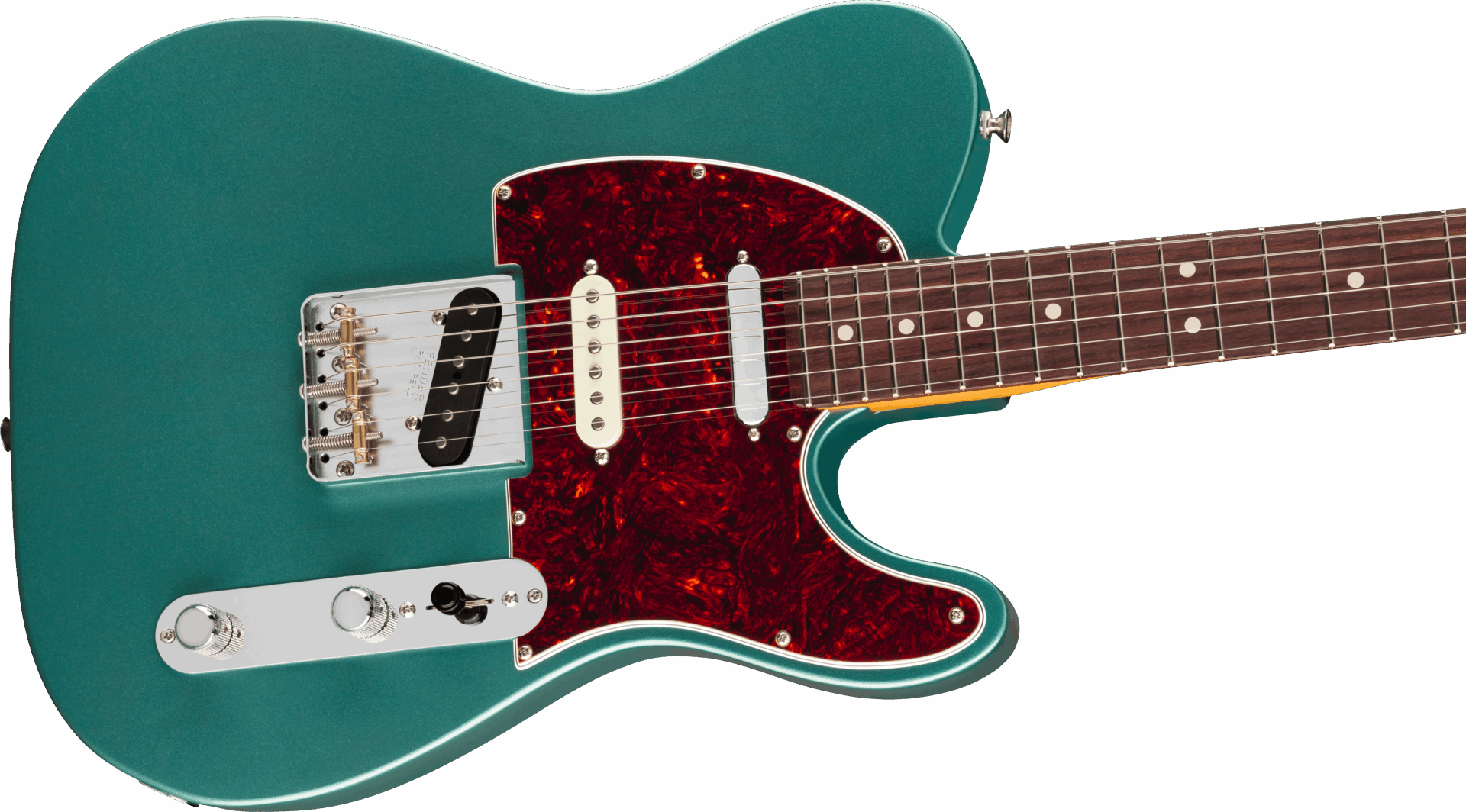 Fender American Professional Classic Hotshot Telecaster, Rosewood Fingerboard - Faded Sherwood Green Metallic - Image 4