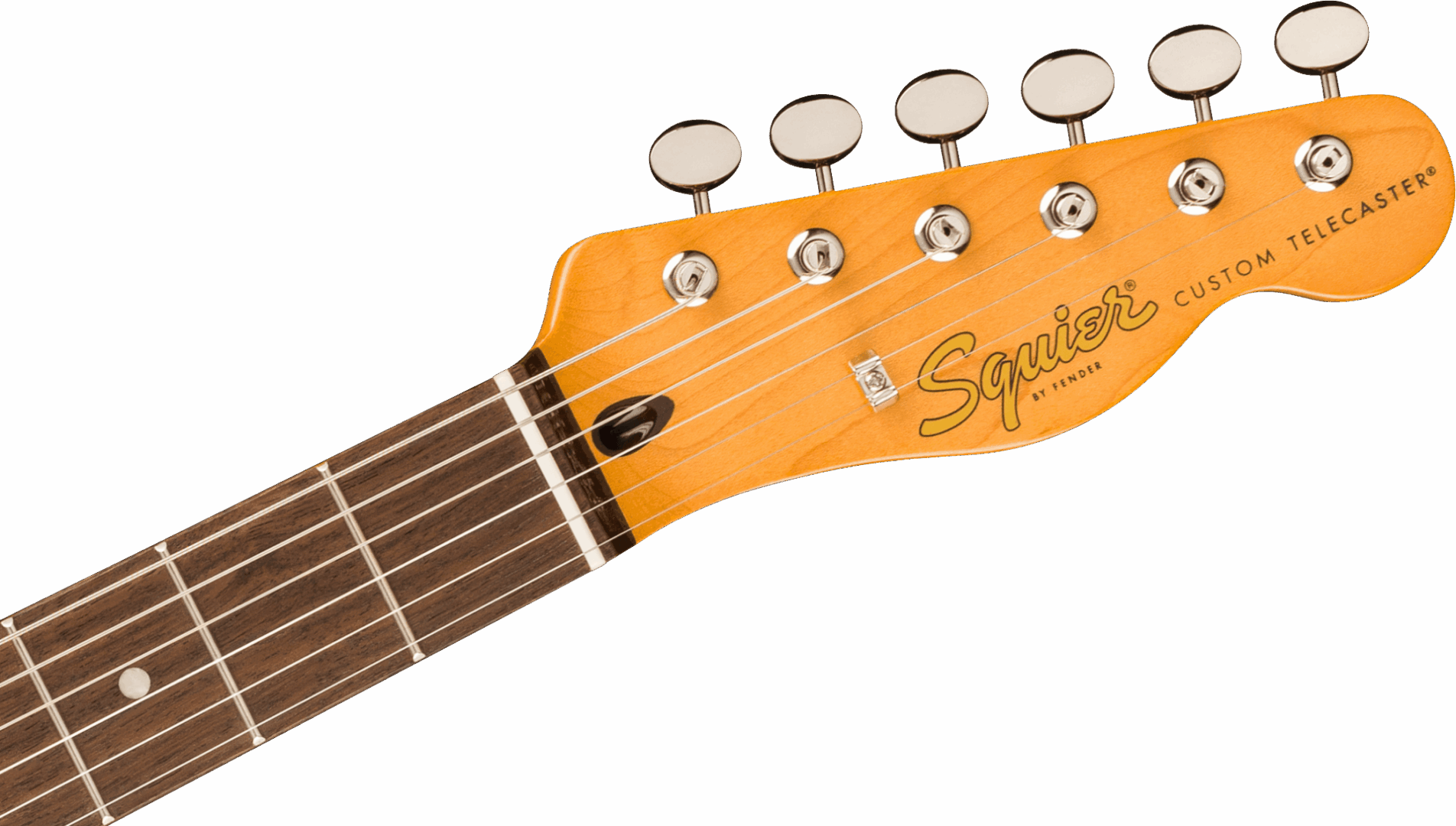 Squier Classic Vibe Custom Telecaster SH with Bigsby, Parchment Pickguard - Lake Placid Blue - Image 5