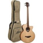 Lag HyVibe Acoustic Bass with Gigbag HV10BCE – Natural