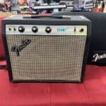 Fender Champ Tube Guitar Combo Amp 1976 – Silverface with Cover tube amplifier
