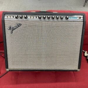 Fender Silverface Pro Reverb 2x12 Combo Amp with Master Volume Late 1970's