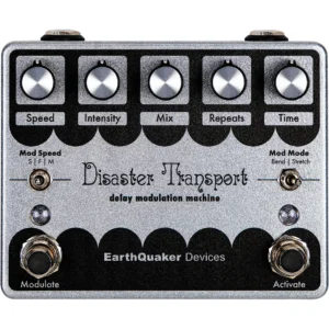 EarthQuaker Devices Limited-Edition Disaster Transport Legacy Reissue Delay Effects Pedal Silver