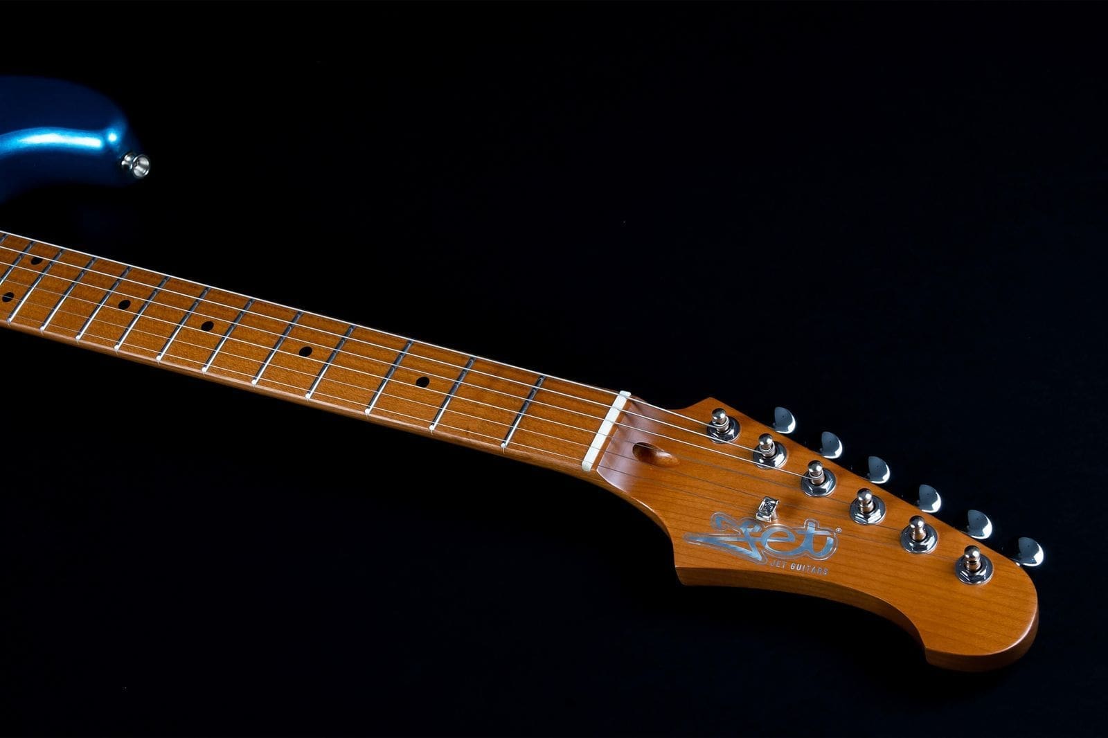 JET Guitars JS-400 LPB HSS Electric Guitar - Lake Placid Blue - Image 4