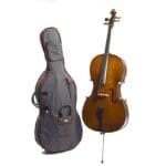 Stentor 1/2 Size Student Cello Outfit with Bag and Bow Model 1108 – Natural