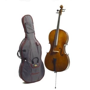 Stentor 1/2 Size Student Cello Outfit with Bag and Bow Model 1108 - Natural