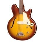 Epiphone Jack Casady Signature Bass Fretless – Aged Royal Tan