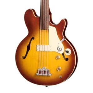 Epiphone Jack Casady Signature Bass Fretless - Aged Royal Tan