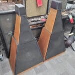 Sequerra Pyramid Metronome series 2 3-way Speakers 1970s – Walnut