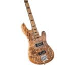 Cort Cort GB Series Modern 4 Bass Guitar – Open Pore Charcoal Natural Vintage Deluxe Soft-Side Case