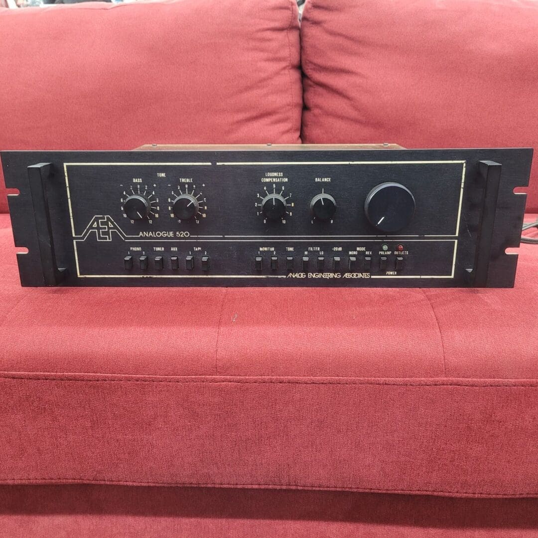 RARE! Analog Engineering Associates Model 520 Stereo Preamp 1970s - Black
