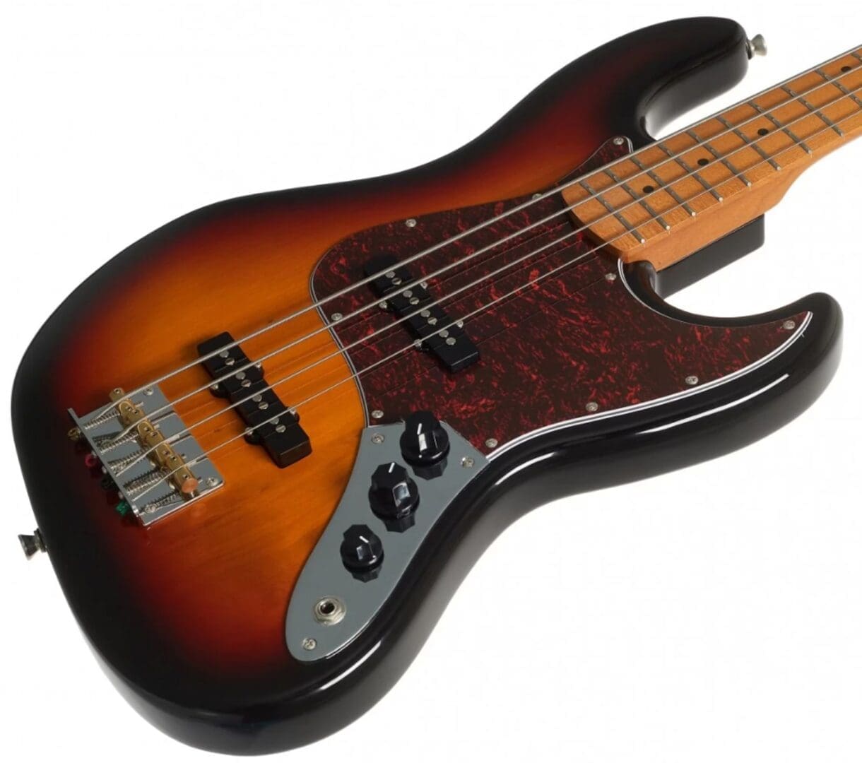 JET Guitars JJB-300 Electric Bass Guitar - Sunburst - Image 3