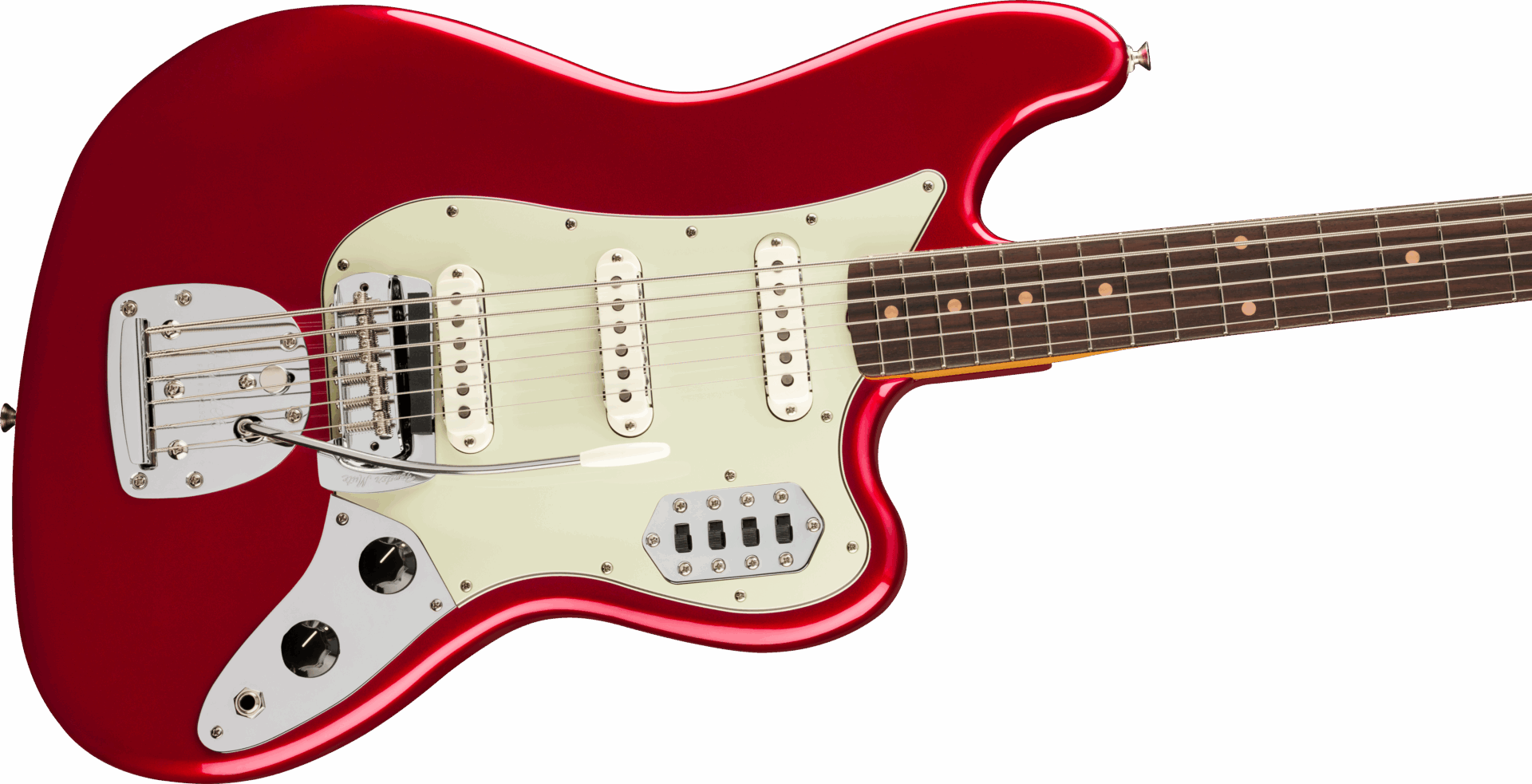 Fender Vintera III Early '60s Bass VI, Rosewood Fingerboard - Candy Apple Red - Image 4