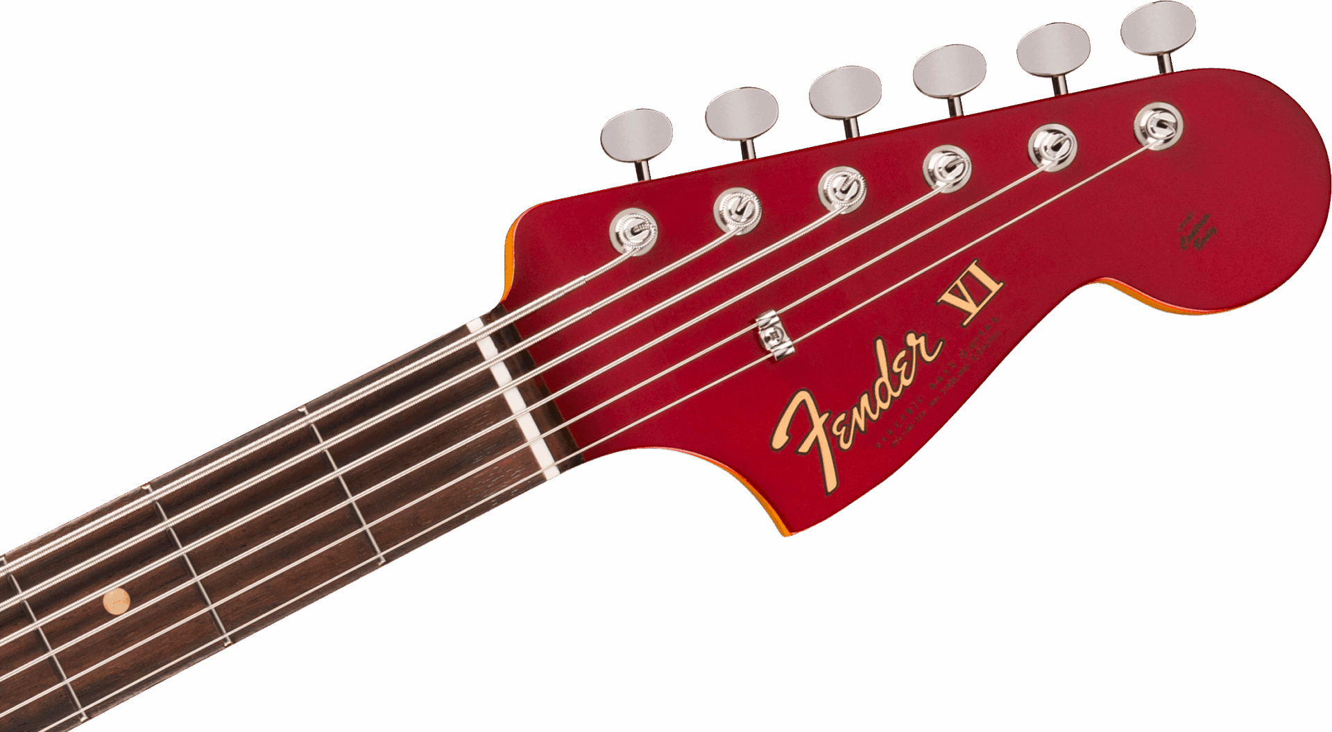 Fender Vintera III Early '60s Bass VI, Rosewood Fingerboard - Candy Apple Red - Image 5