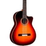 Cordoba Fusion Orchestra CE Crossover Classical Acoustic-Electric Guitar – Teardrop Sunburst