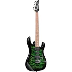 Ibanez GRX70QA GIO Series Electric Guitar - Transparent Emerald Burst