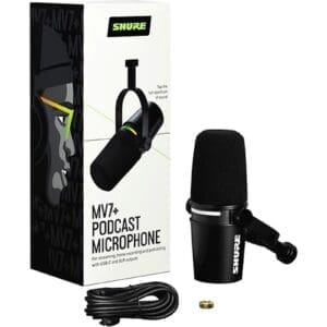 Shure MV7+ Podcast XLR/USB Microphone