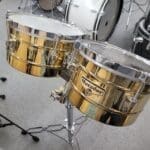 L.P. Matador Mini Timbals 10″ and 12″ with stand – Brass Local Pickup Only!!!