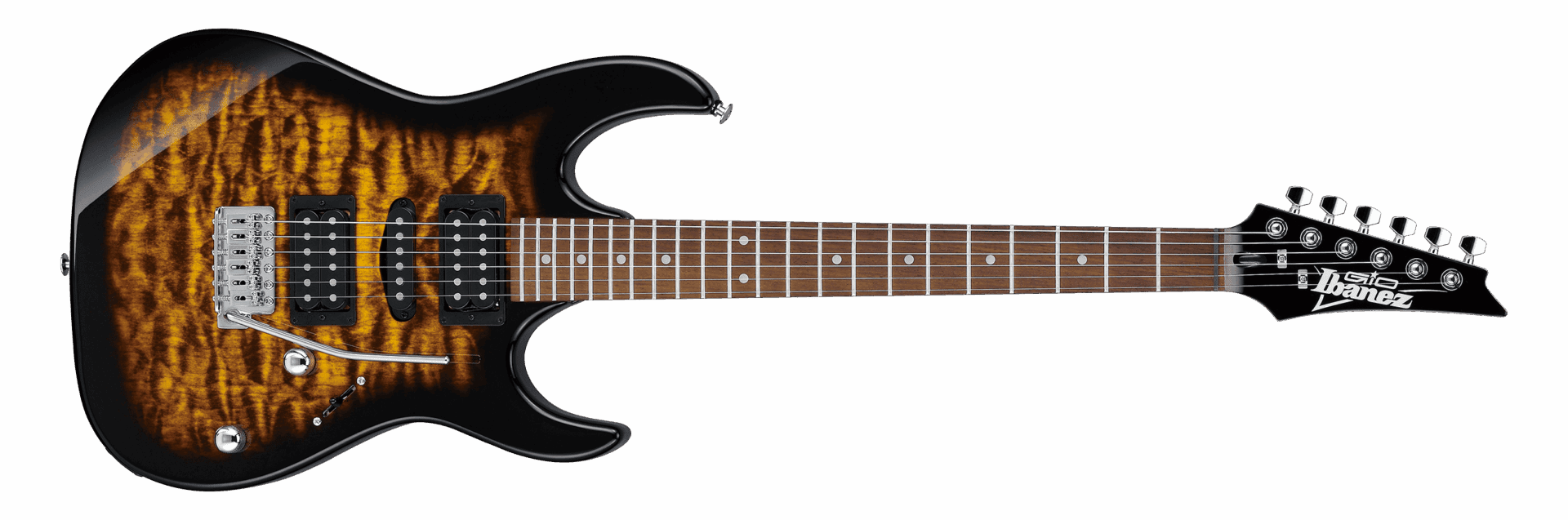 Ibanez GRX70QA Quilt Maple Top Electric Guitar Sunburst - Image 3