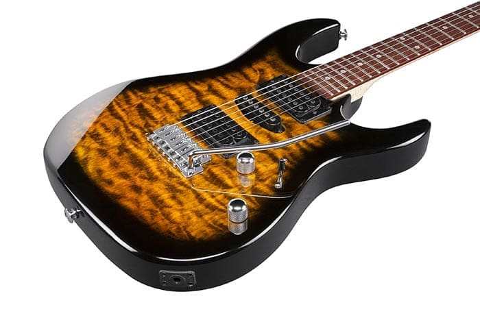 Ibanez GRX70QA Quilt Maple Top Electric Guitar Sunburst - Image 4